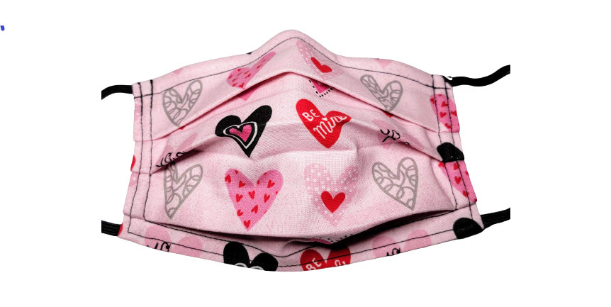 Farbe My Heart Valentines Maske Wiederverstellbare Gesichtsmaske Mit Nasennadel Draht Und Filterfach von Etsy - LochNessLocker