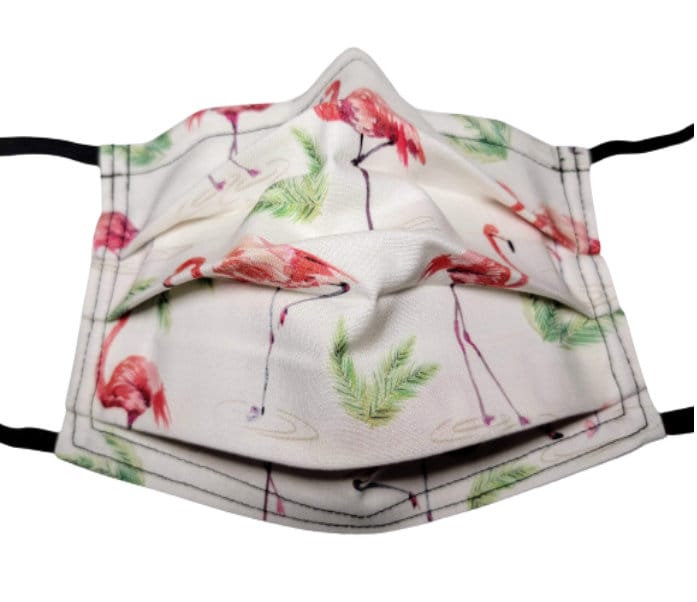 Flamingo Teich Handgemacht Wiederverwendbar Verstellbare Gesichtsmaske Mit Nasennadel Draht Und Filterfach 2 Lagen 100% Baumwolle von Etsy - LochNessLocker