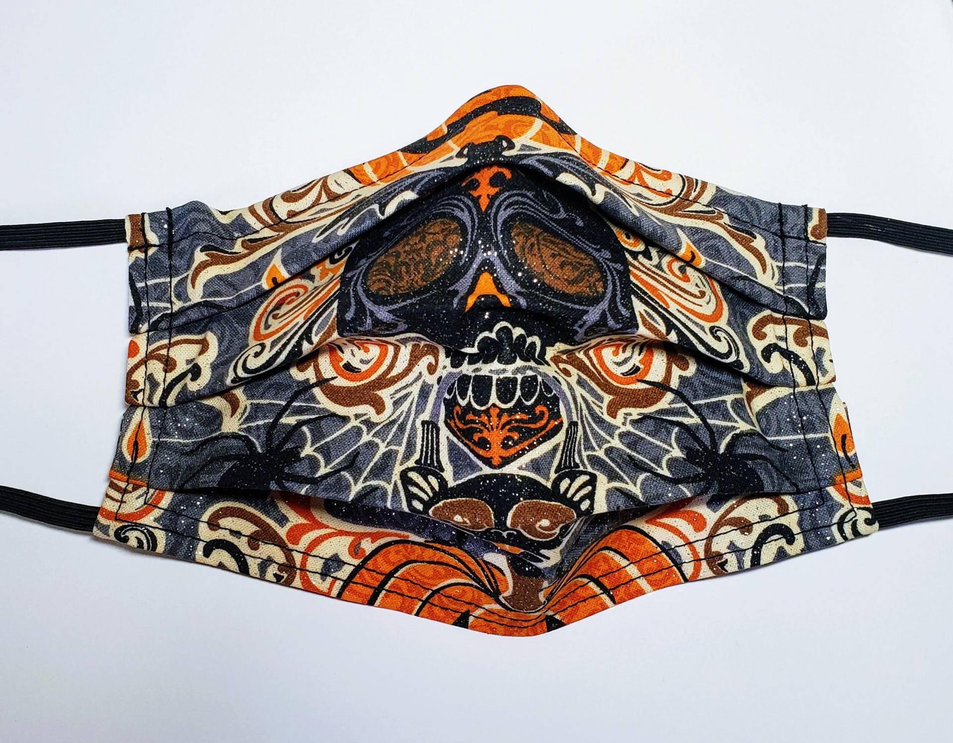 Funkelnde Schädel Wiederverwendbare Maske von Etsy - LochNessLocker