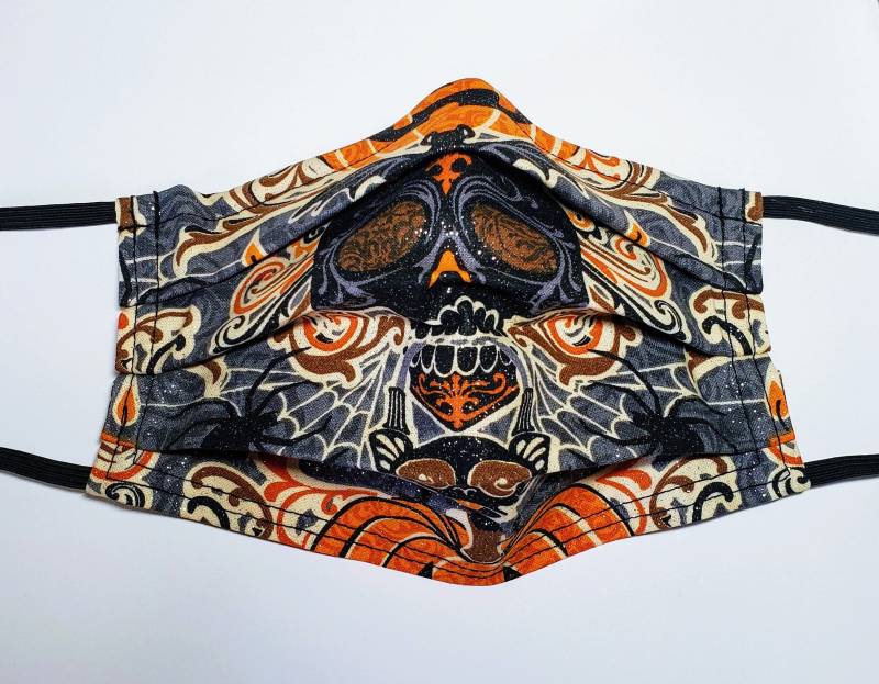 Funkelnde Schädel Wiederverwendbare Maske von Etsy - LochNessLocker