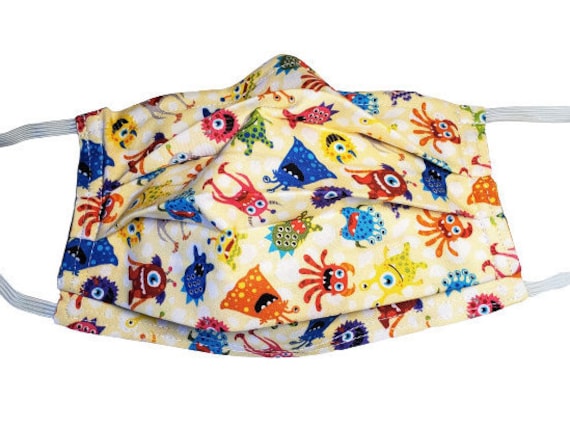 Gelbe Mini Monster Menagerie Wiederverstellbare Gesichtsmaske Mit Filterfach Und Nasenklemme Gelbe Mini Monster Menagerie Wiederverstellbare Gesichtsmaske Mit Filterfach Und Nasenklemme von Etsy - LochNessLocker