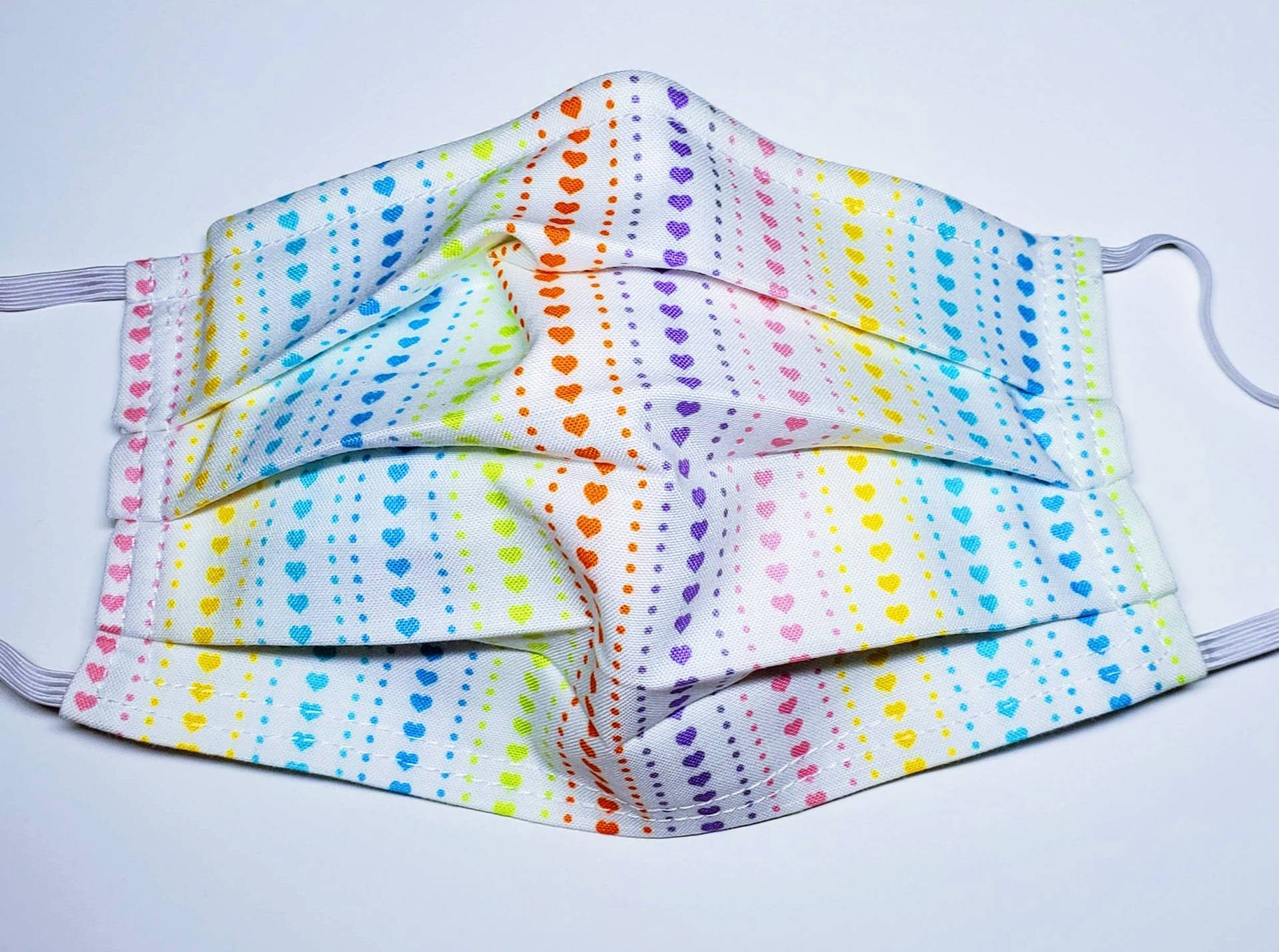 Heart Stripes Wiederverwendbare Verstellbare Gesichtsmaske Mit Filterfach Und Nasenklemmendraht Heart Stripes Wiederverwendbare Verstellbare Gesichtsmaske Mit Filterfach Und Nasenklemmendraht von Etsy - LochNessLocker