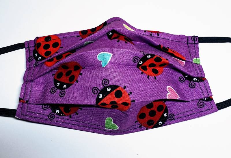 Lila Marienkäfer Wiederverwendbare Verstellbare Gesichtsmaske Mit Filterfach Und Draht Für Die Nasenklemme von Etsy - LochNessLocker