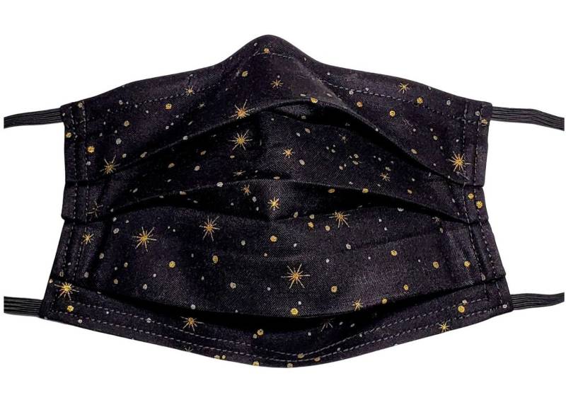 Metallic Gold Funkelnde Sterne Verstellbare Gesichtsmaske Mit Nasenklemmen-Draht Und Filterfach von Etsy - LochNessLocker
