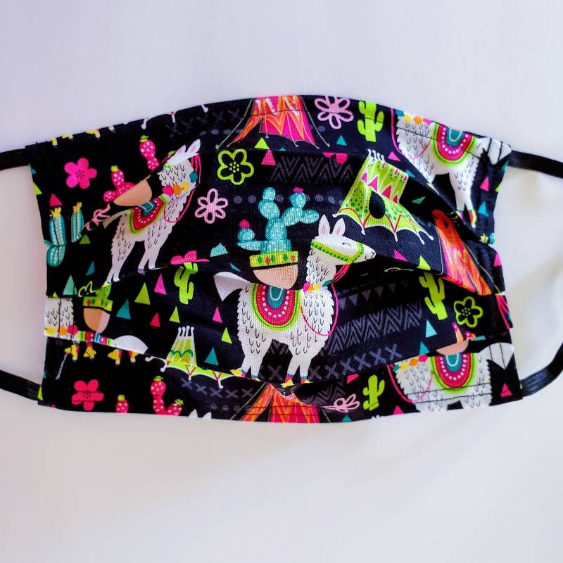 Neon Lama Wiederverwendbare Maske von Etsy - LochNessLocker