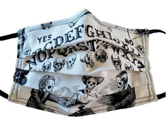 Ouija Board Verstellbare Gesichtsmaske Mit Nasenklemme-Draht Und Filterfach von Etsy - LochNessLocker