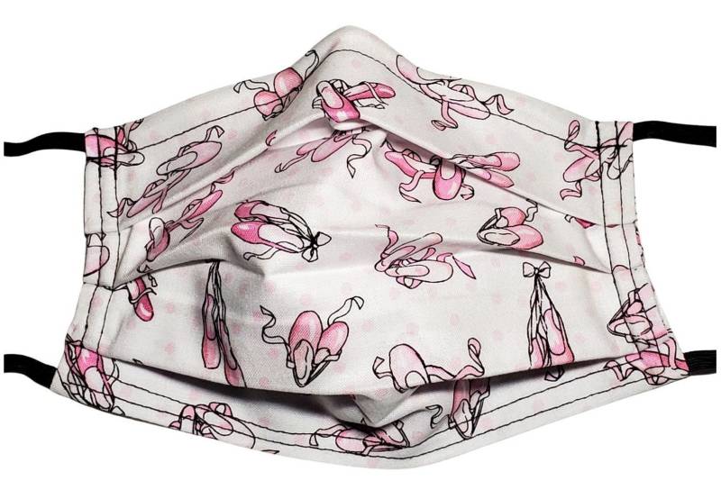 Pink Ballerina Mask Wiederverwendbare Verstellbare Gesichtsmaske Mit Nasenklemmen Draht Und Filterfach 2 Lagig 100% Baumwolle von Etsy - LochNessLocker