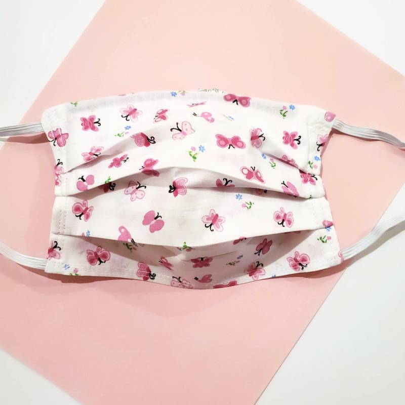 Pink Schmetterling Wiederverwendbare Gesichtsmaske Mit Nasenklemme Und Filterfach von Etsy - LochNessLocker