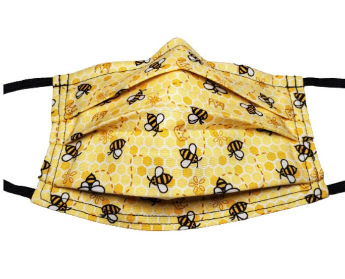 Queen Bee Wiederverwendbare Gesichtsmaske Mit Nasenklemmendraht Und Filterfach Queen Bee Wiederverwendbare Gesichtsmaske Mit Nasenklemmendraht Und Filterfach von Etsy - LochNessLocker