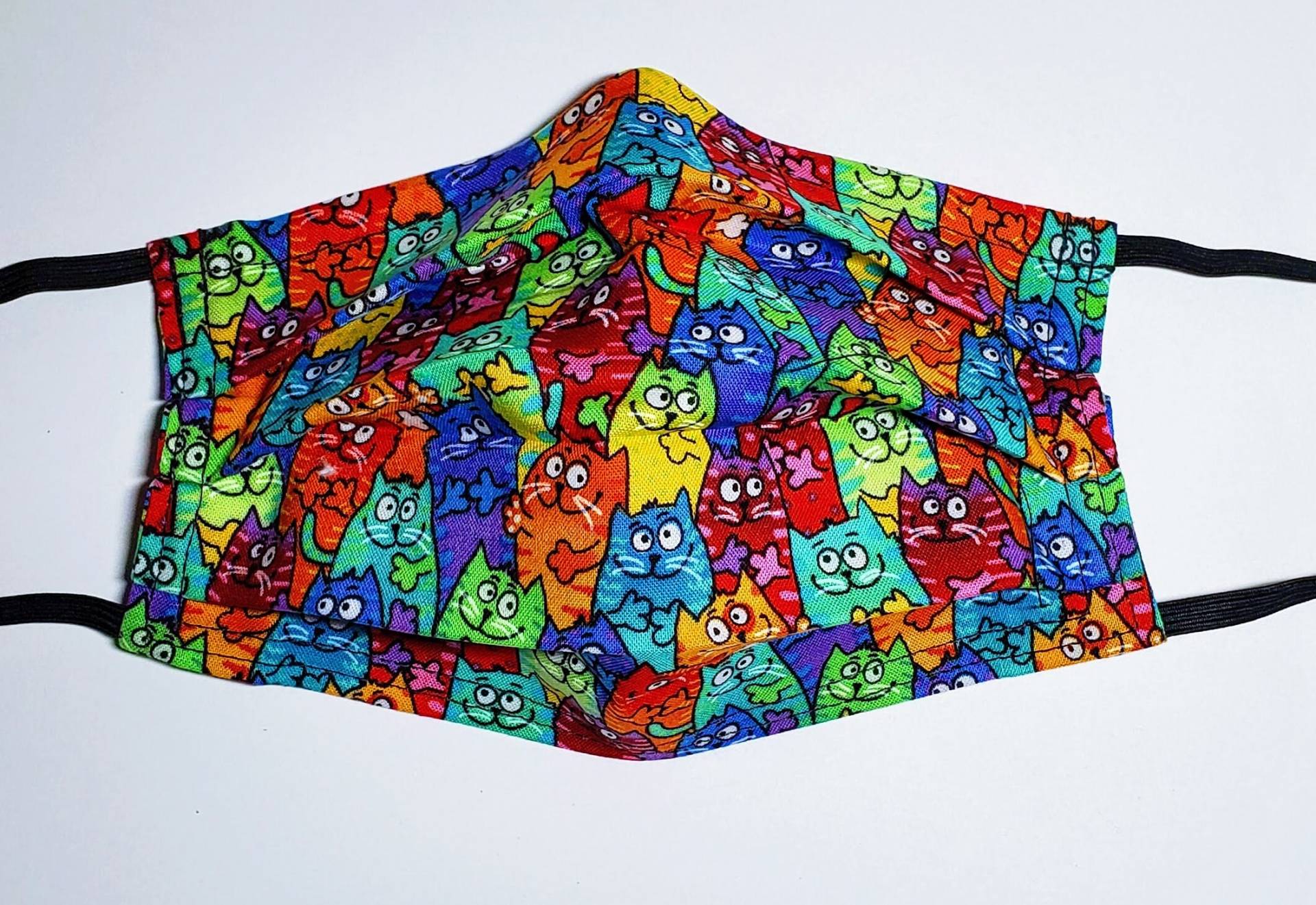 Regenbogen Katzen Wiederverwendbare Maske Regenbogen Katzen Wiederverwendbare Maske von Etsy - LochNessLocker