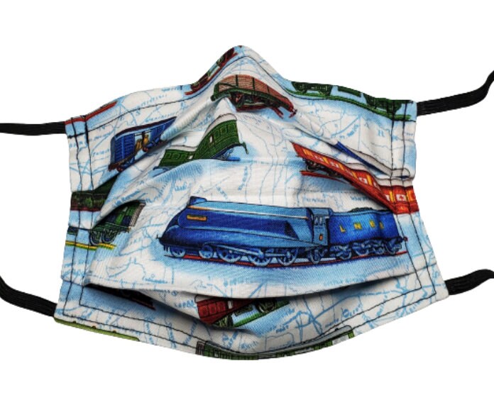 Train Yard Wiederverwendbare Gesichtsmaske Mit Nasenklemmen-Draht Und Filterfach von Etsy - LochNessLocker
