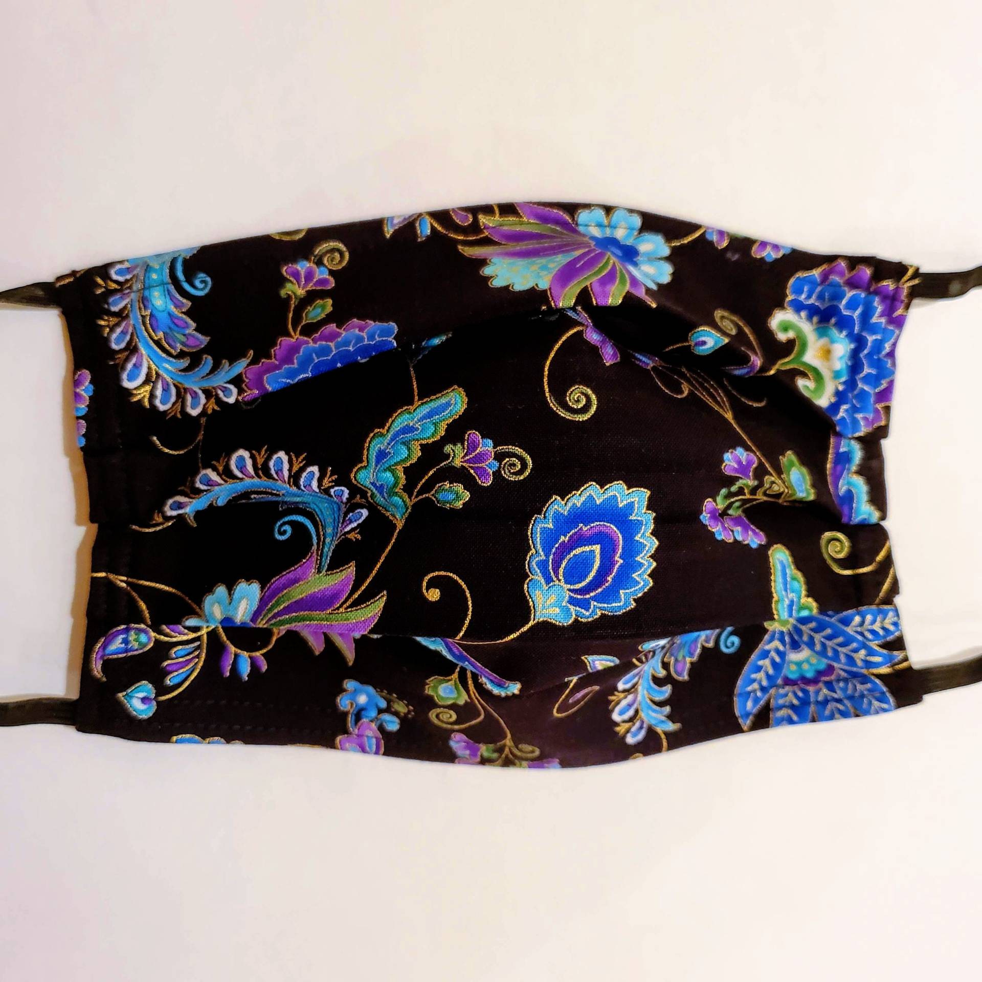 Zarte Blumen Metallic Wiederverwendbare Maske von Etsy - LochNessLocker