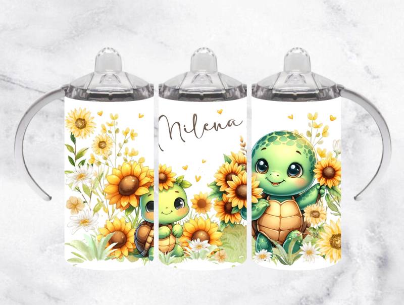 Schnabeltasse Schildkröte Personalisiert 2-In-1 Becher Kleinkind Geschenk Kindertasse Edelstahl Vakuum-Isoliert Babyflasche von Etsy - LolleBy
