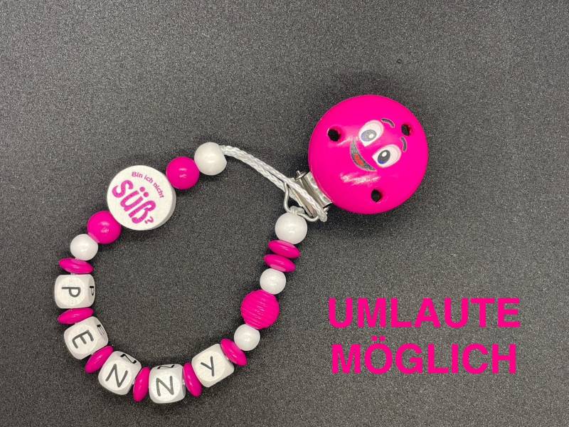 Handgemachte Schnullerkette - Holz Personalisierbar Mit Namen Geschenk Zur Geburt Baby Mädchen Junge Umlaute Möglich Handgemachte Schnullerkette - Holz Personalisierbar Mit Namen Geschenk Zur Geburt Baby Mädchen Junge Umlaute Möglich von Etsy - LoomingLoop