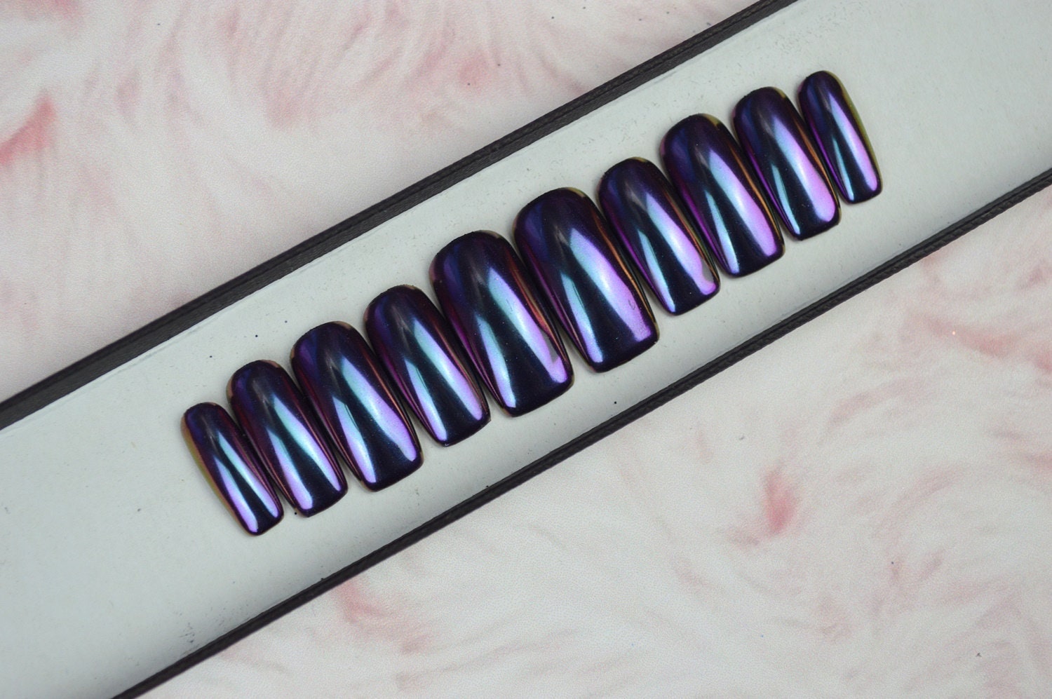 Duochrome Nägel Blau Luxury Press On, Freihändig, Drücken Sie Auf Nägel, Kleber Auf, Handbemalte Stiletto Duochrome Nägel Blau Luxury Press On, Freihändig, Drücken Sie Auf Nägel, Kleber Auf, Handbemalte Stiletto von Etsy - LooveBeauty