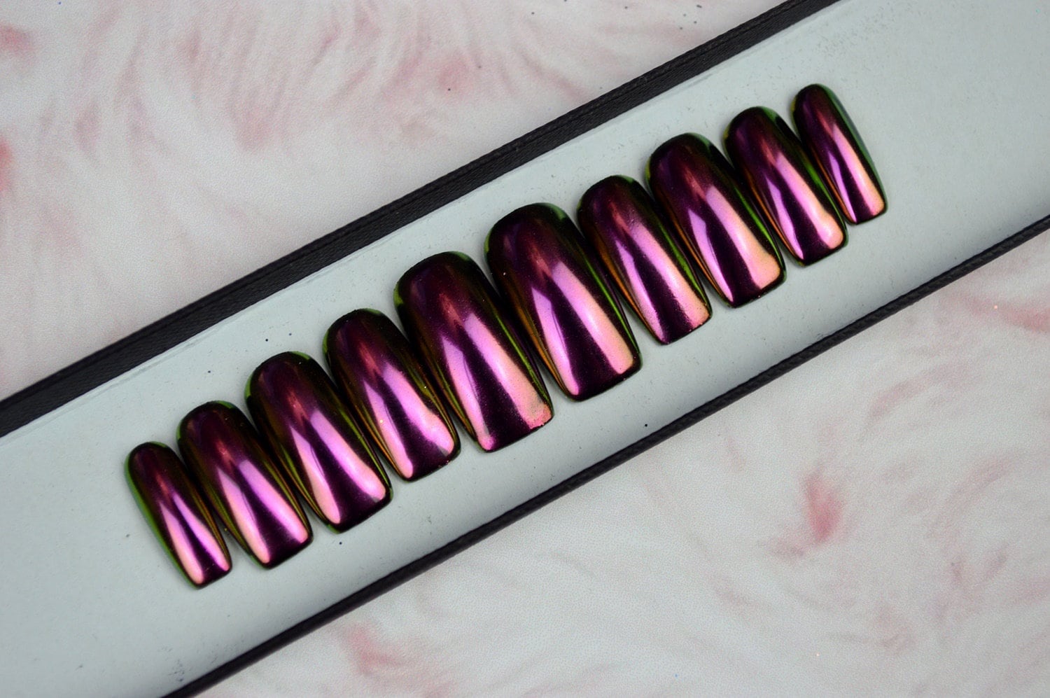 Duochrome Nägel Rosa Luxury Press On, Freihändig, Drücken Sie Auf Nägel, Kleber Auf, Handbemaltnägel, Stiletto Duochrome Nägel Rosa Luxury Press On, Freihändig, Drücken Sie Auf Nägel, Kleber Auf, Handbemaltnägel, Stiletto von Etsy - LooveBeauty