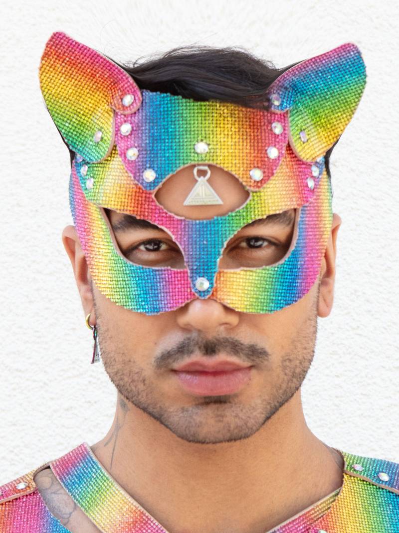 Kitty Maske Regenbogen von Etsy - LorandLajos