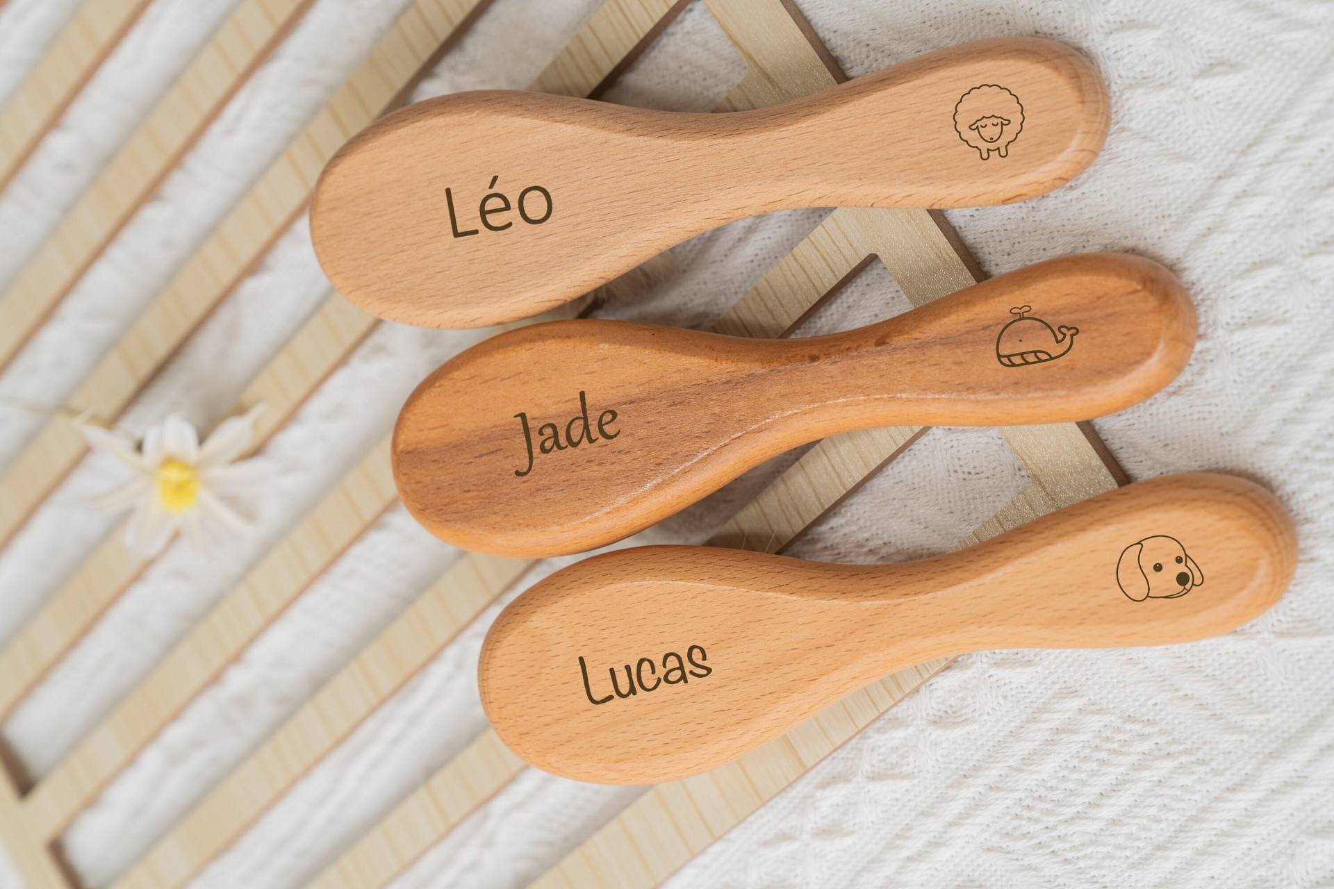 Personalisierte Babyhaarbürste/Geschenk Zur Geburt, Taufe, Geburtstag Kinder-Kulturtasche Babykamm von Etsy - LouisAnaCreation