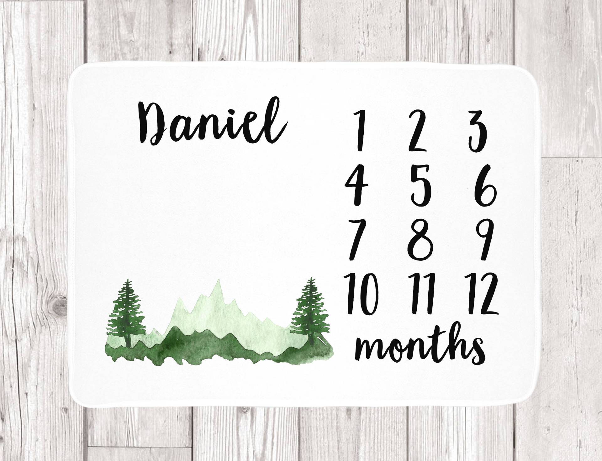 Forrest Meilenstein Babydecke - Bäume Grün Baby-Dusche-Geschenk Wald Baby von Etsy - LoveGiftStudios