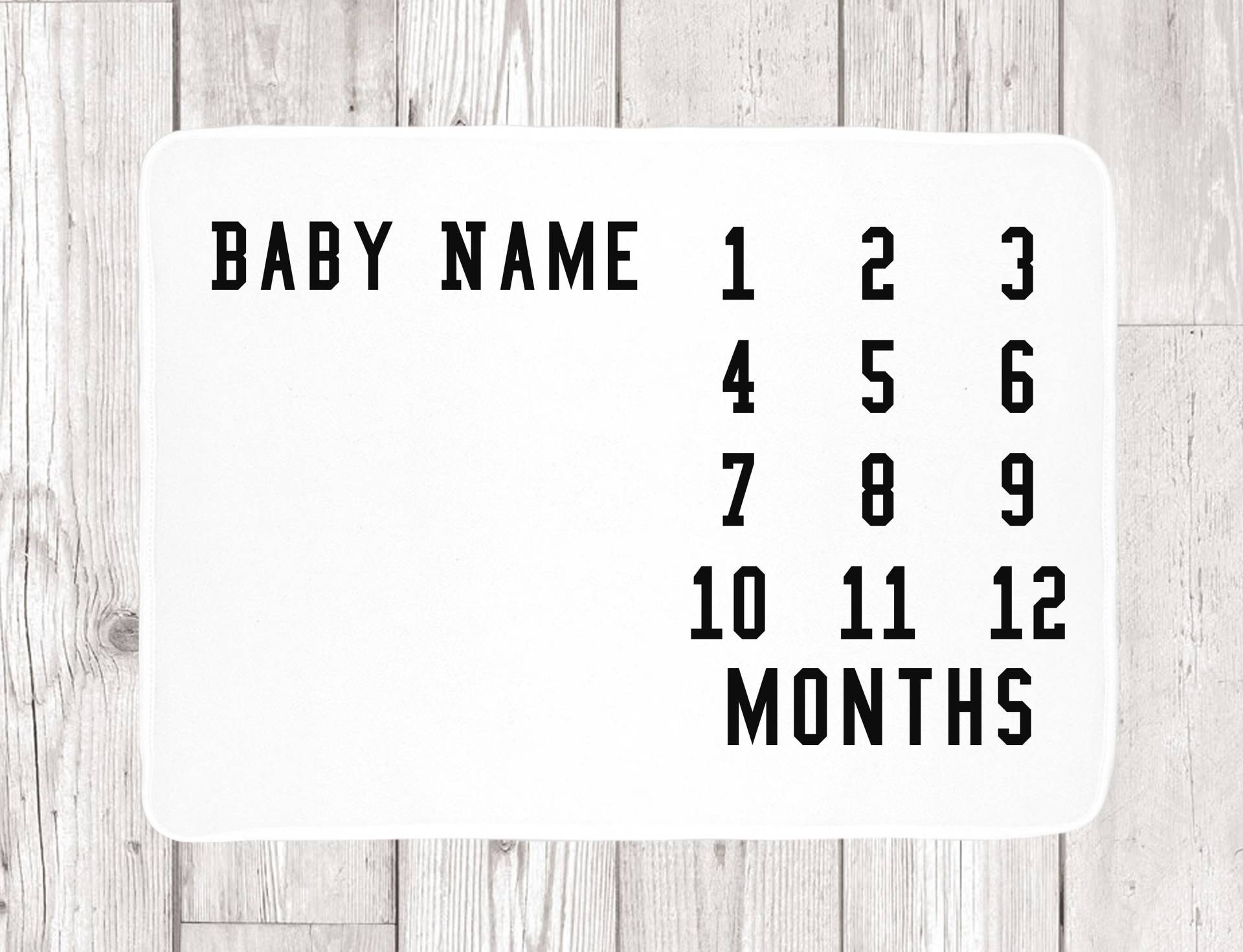 Meilenstein-Babydecke - Personalisierte Babydecke Neue Mama Baby-Dusche-Geschenk Monatliche Baby Säugling Decke von Etsy - LoveGiftStudios