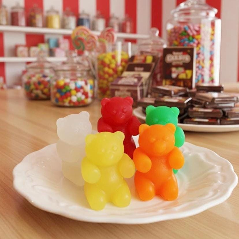 Gummibärchen-Seife Wassermelonen-Feuchtigkeitsspendende Süßigkeits-Badebar Gummibärchen-Seife Wassermelonen-Feuchtigkeitsspendende Süßigkeits-Badebar von Etsy - LoveLeeSoaps