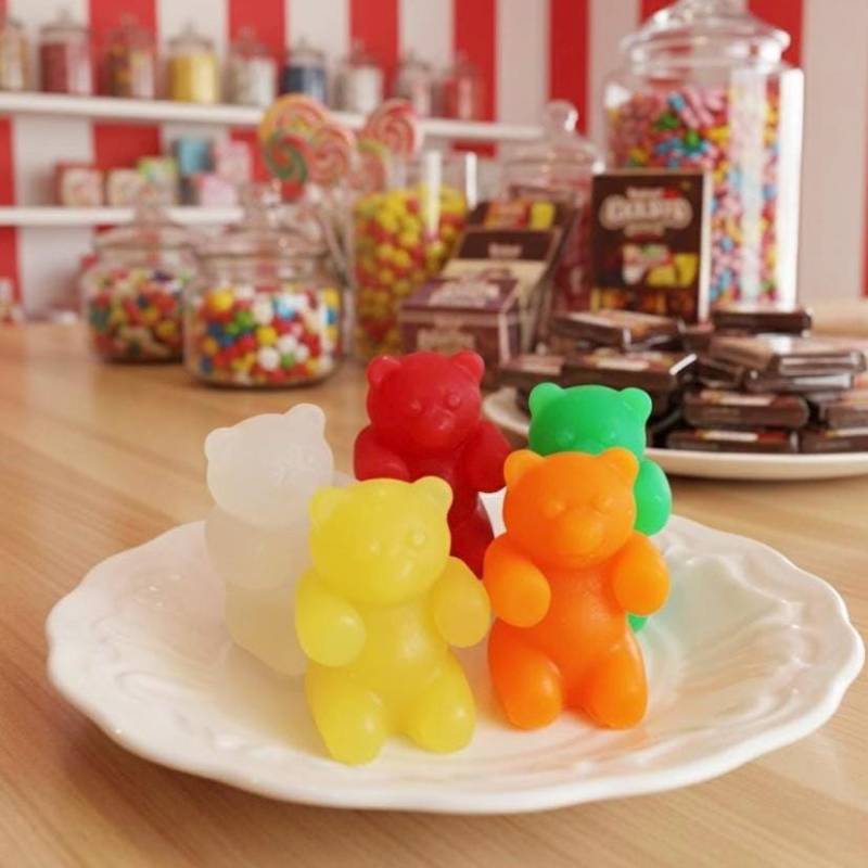 Gummibärchen-Seife Wassermelonen-Feuchtigkeitsspendende Süßigkeits-Badebar von Etsy - LoveLeeSoaps