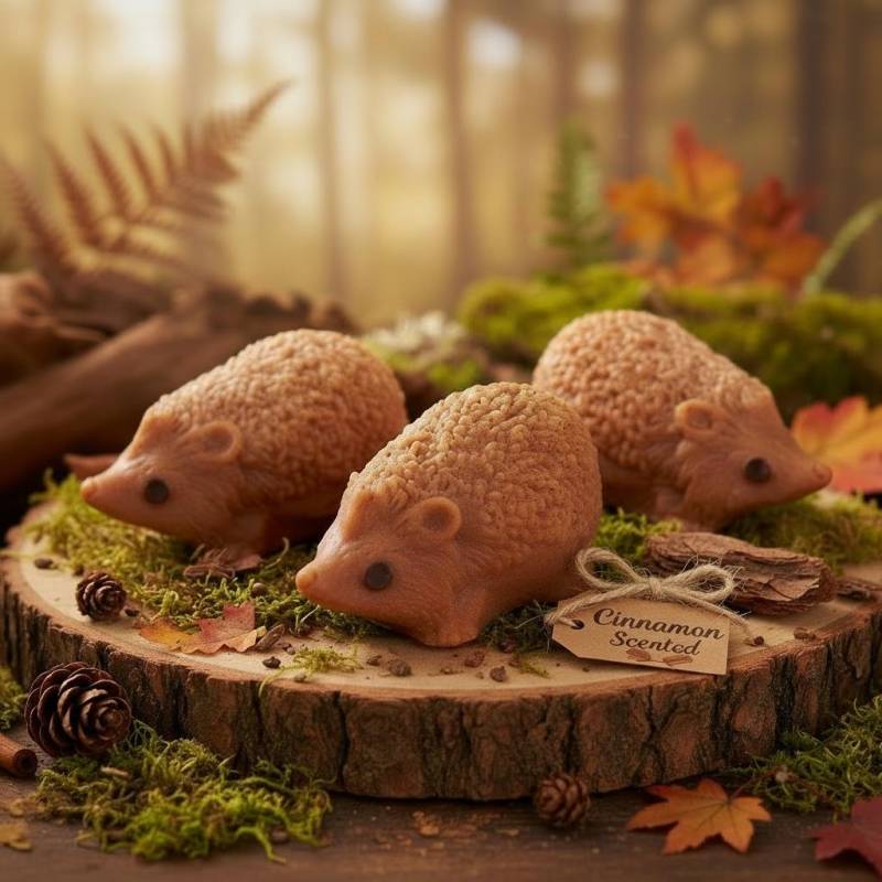 Igel Seife Peeling Seife Mit Zimtduft von Etsy - LoveLeeSoaps