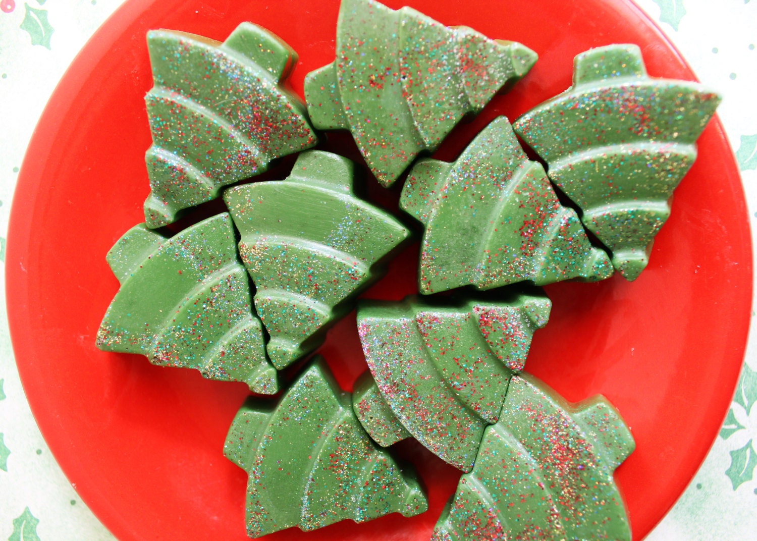 Weihnachtsbaum Mini-Seifen Set Glitter Pine Scented Stocking Stuffer Weihnachtsbaum Mini-Seifen Set Glitter Pine Scented Stocking Stuffer von Etsy - LoveLeeSoaps