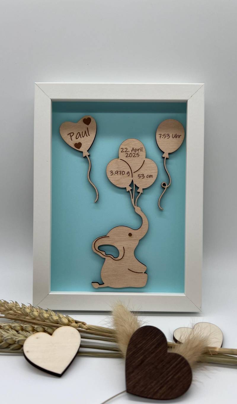 Personalisiertes Geschenk Zur Geburt, Fürs Baby, Aus Holz, Bilderrahmen, Individuell , 3D-Effekt von Etsy - LovePresentsShop