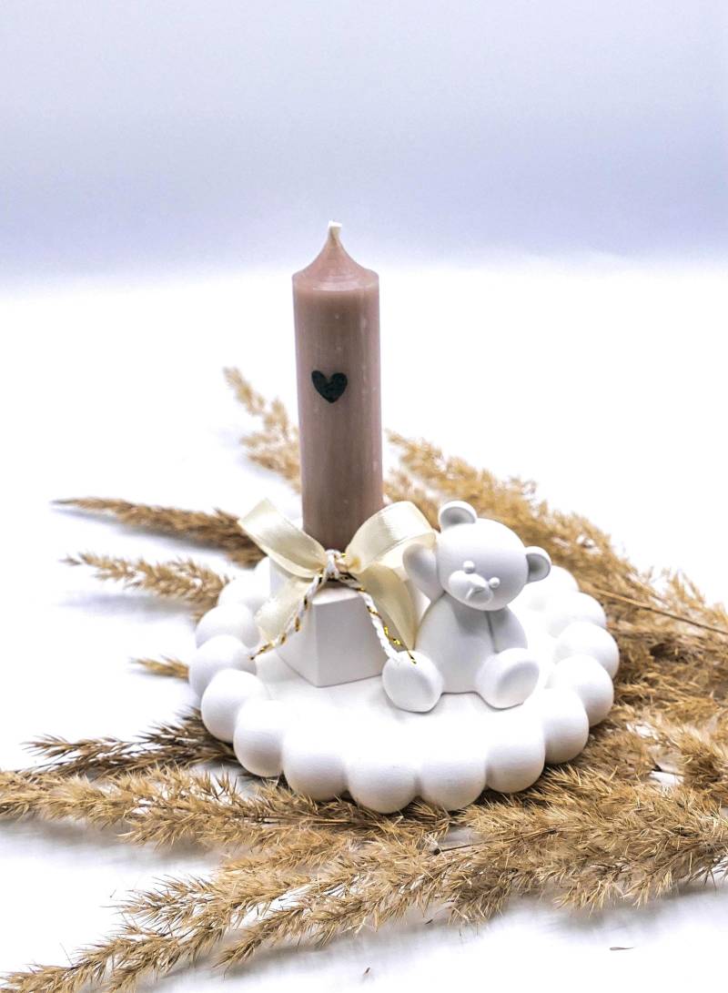 Geschenkset Deko Mit Kerze | Bubble Untersetzer, Kerzenständer & Süßer Bär Wohnartikel Minimalistisch Tischdeko Geschenk Frau von Etsy - LovelyMomentShop