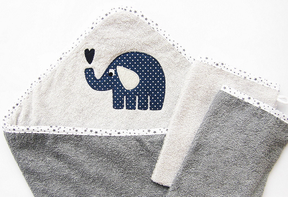 Kapuzenhandtuch 3Er Set Herzifant | Mit Name Baby Geschenk Kapuzenbadetuch Personalisiert Kapuzenhandtuch 3Er Set Herzifant | Mit Name Baby Geschenk Kapuzenbadetuch Personalisiert von Etsy - LuMaluShop