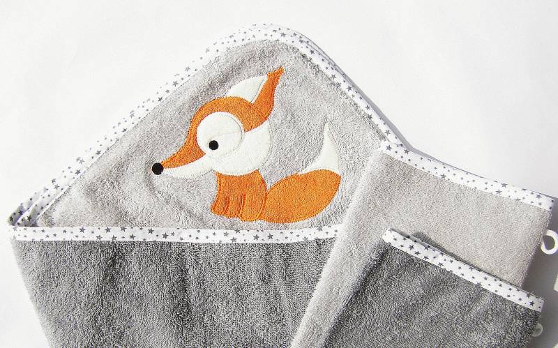 Kapuzenhandtuch 3Er Set Kleiner Waldfuchs | Mit Name Baby Geschenk Kapuzenbadetuch Personalisiert von Etsy - LuMaluShop