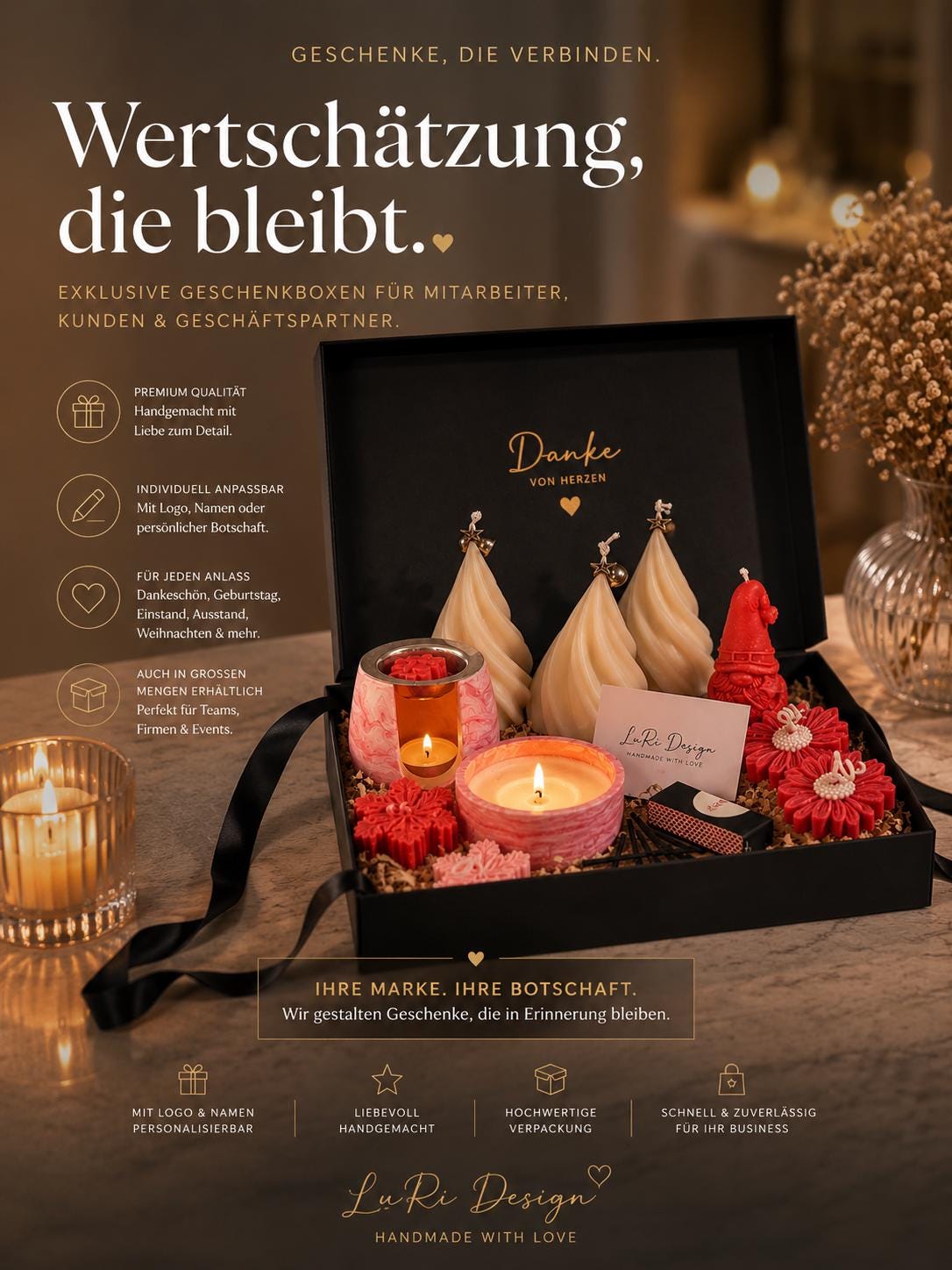 Firmengeschenk Weihnachten Für Mitarbeiter Und Kunden | Personalisierte Weihnachts Geschenkbox Mit Duftkerzen Logo Firmengeschenk Weihnachten Für Mitarbeiter Und Kunden | Personalisierte Weihnachts Geschenkbox Mit Duftkerzen Logo von Etsy - LuRiDesignHandmade