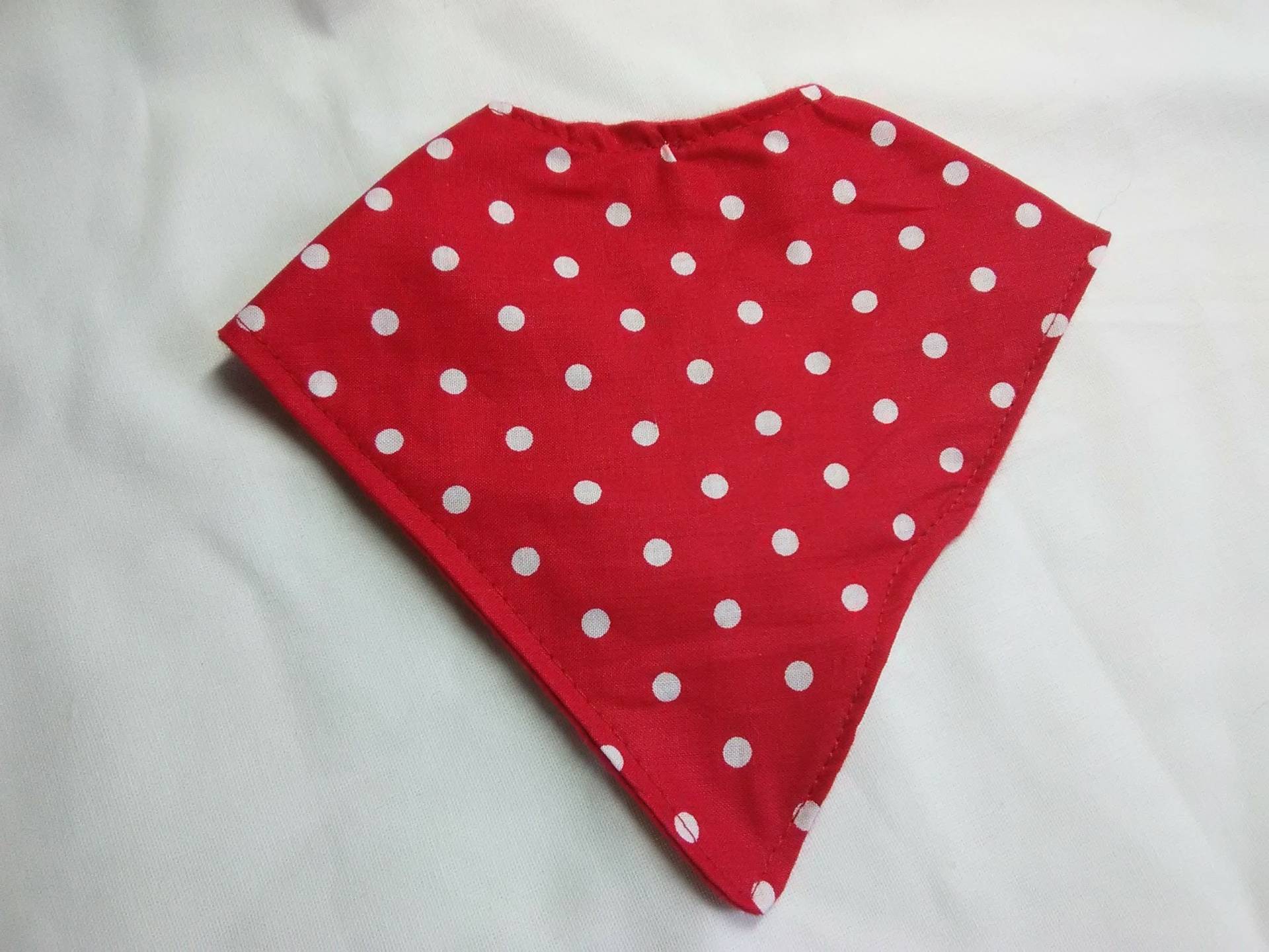 Rotes Polka Dotted Bandanna Bib von Etsy - Lucary