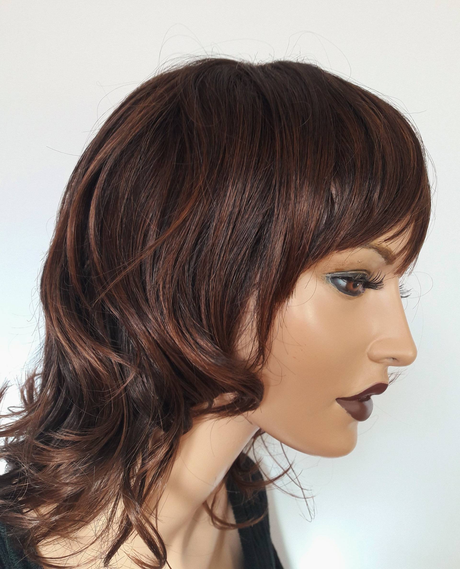Frauen Perücke Kopfbedeckung Winter Dunkel Braun Schulterlang Lockig 100% Kanekalon Statt Mütze Chemo Haarprobleme Frauen Perücke Kopfbedeckung Winter Dunkel Braun Schulterlang Lockig 100% Kanekalon Statt Mütze Chemo Haarprobleme von Etsy - Ludeline