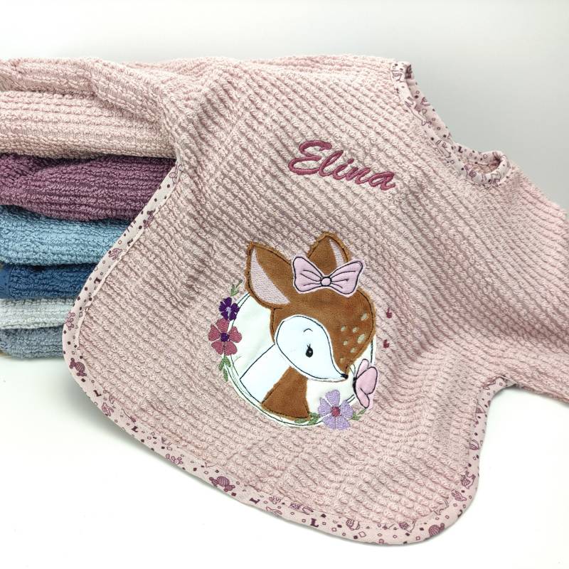 Lätzchen "Reh'/Ärmellätzchen Frottee Personalisierbar Mit Name Und Aufwändigem Motiv Personalisiertes Ärmeln von Etsy - Luffelong