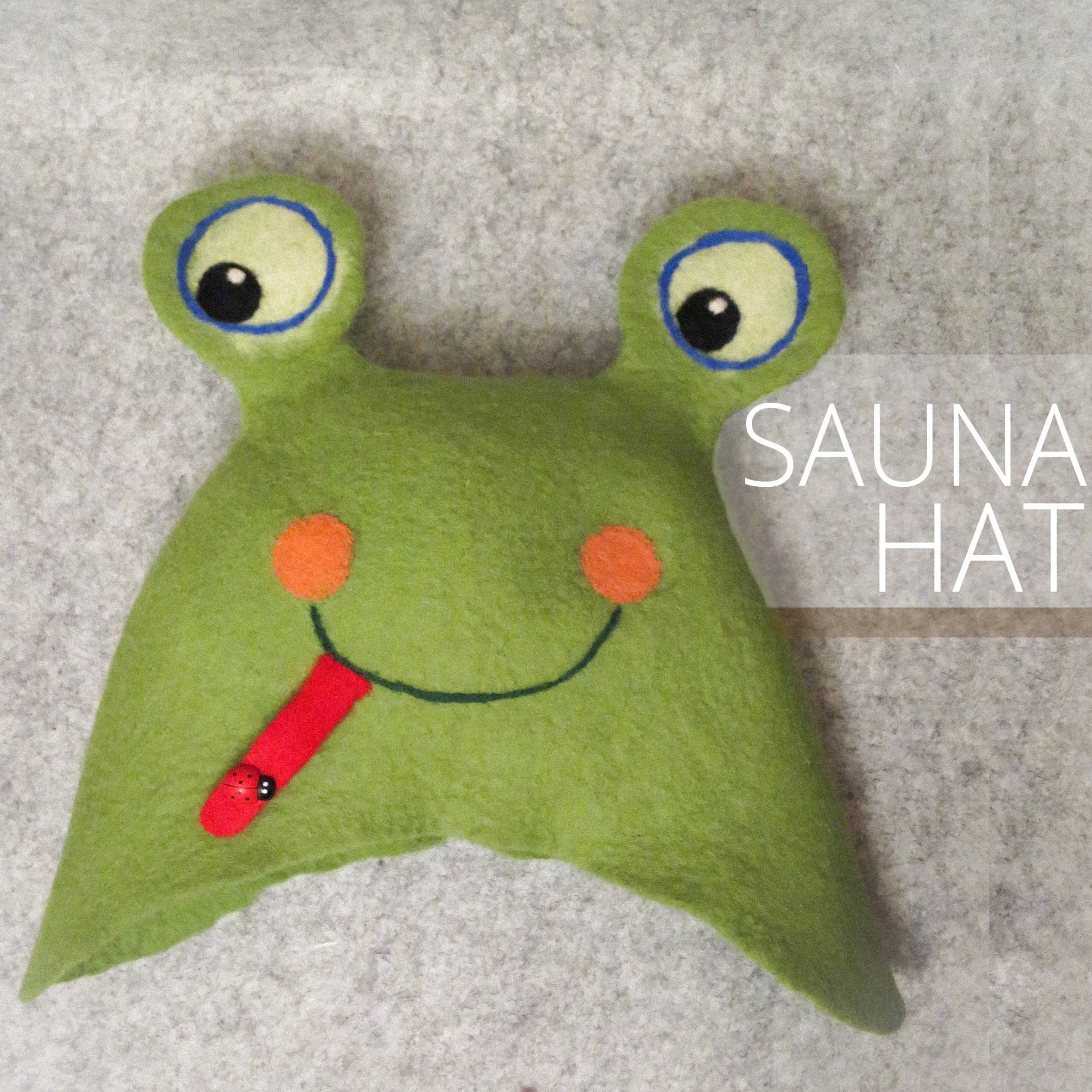 Gefilzter Sauna Hut Aus Wolle, Handarbeit von Etsy - LufiDesign
