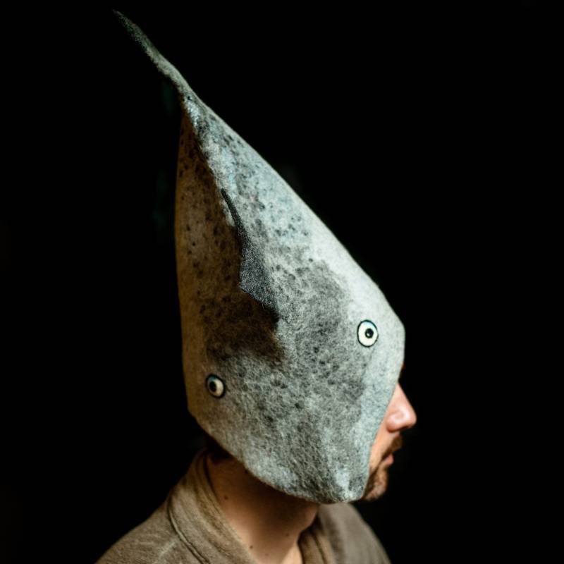 Gefilzter Saunahut Aus Wolle, Hut Lachs, Fisch von Etsy - LufiDesign
