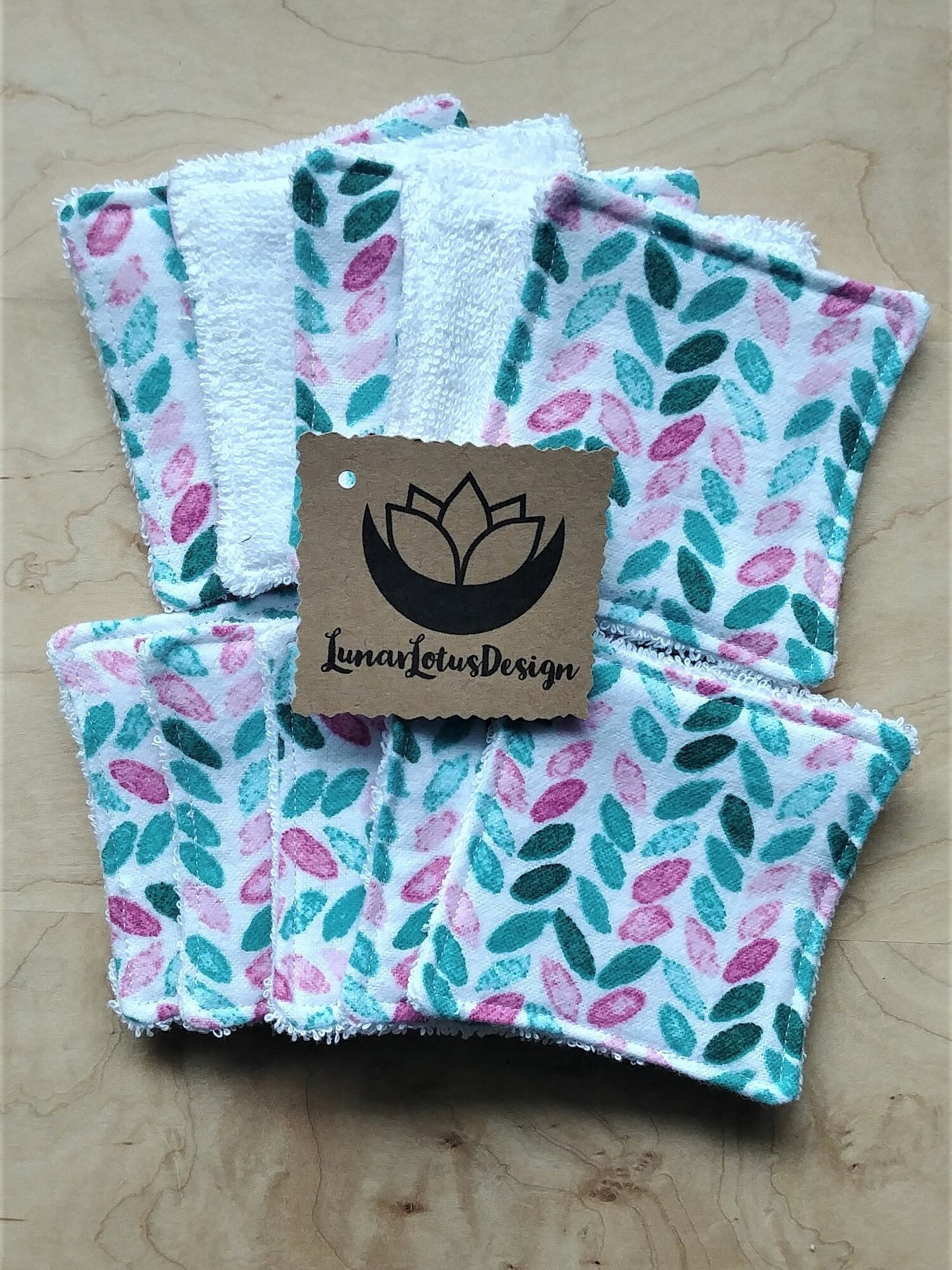 Wiederverwendbare Makeup Remover Pads Mit Optionaler Netztasche, Waschbare Entferner Pads, Zero Waste Von Lunarlotusdesign Auf Etsy von Etsy - LunarLotusDesign