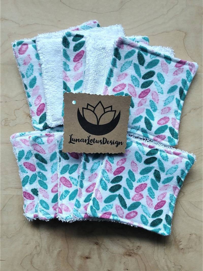 Wiederverwendbare Makeup Remover Pads Mit Optionaler Netztasche, Waschbare Entferner Pads, Zero Waste Von Lunarlotusdesign Auf Etsy von Etsy - LunarLotusDesign