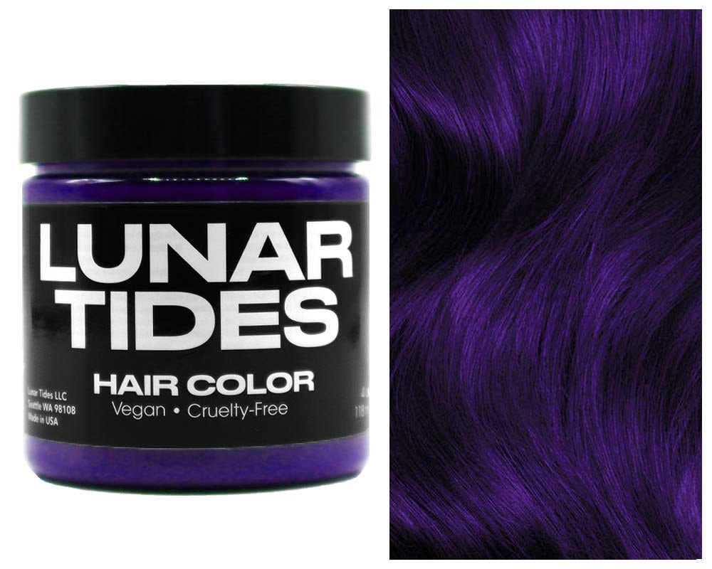 Dunkelviolette Haarfarbe Dunkelviolette Haarfarbe von Etsy - LunarTidesHair