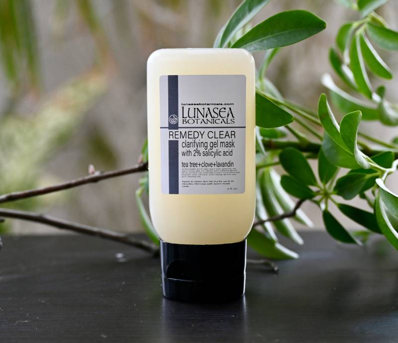 10 Minuten Klärende Gel-Maske Mit 2% Salicylsäure von Etsy - LunaseaBotanicals