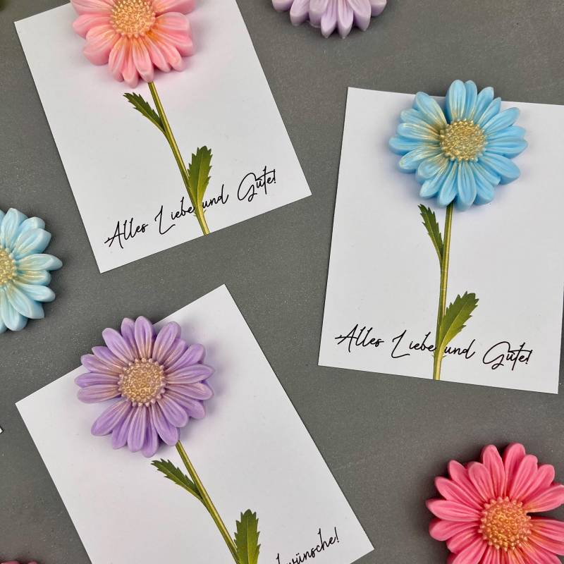 Seifenkarte | Geschenkidee Kamille |Herzlichenglückwunsch Allesgute Geschenk Kleineaufmerksamkeit Kreativesgeschenk Blumenliebe von Etsy - Luntibubble