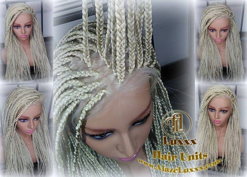Alopezie Platinblond 613 Box Braid Perücke Ombre Balayage Weiß Blond Spitze Babyhaar Glatt Kleberlos Lace Dünner Werdendes Haar Verlust von Etsy - LuxxxStyleBoutique