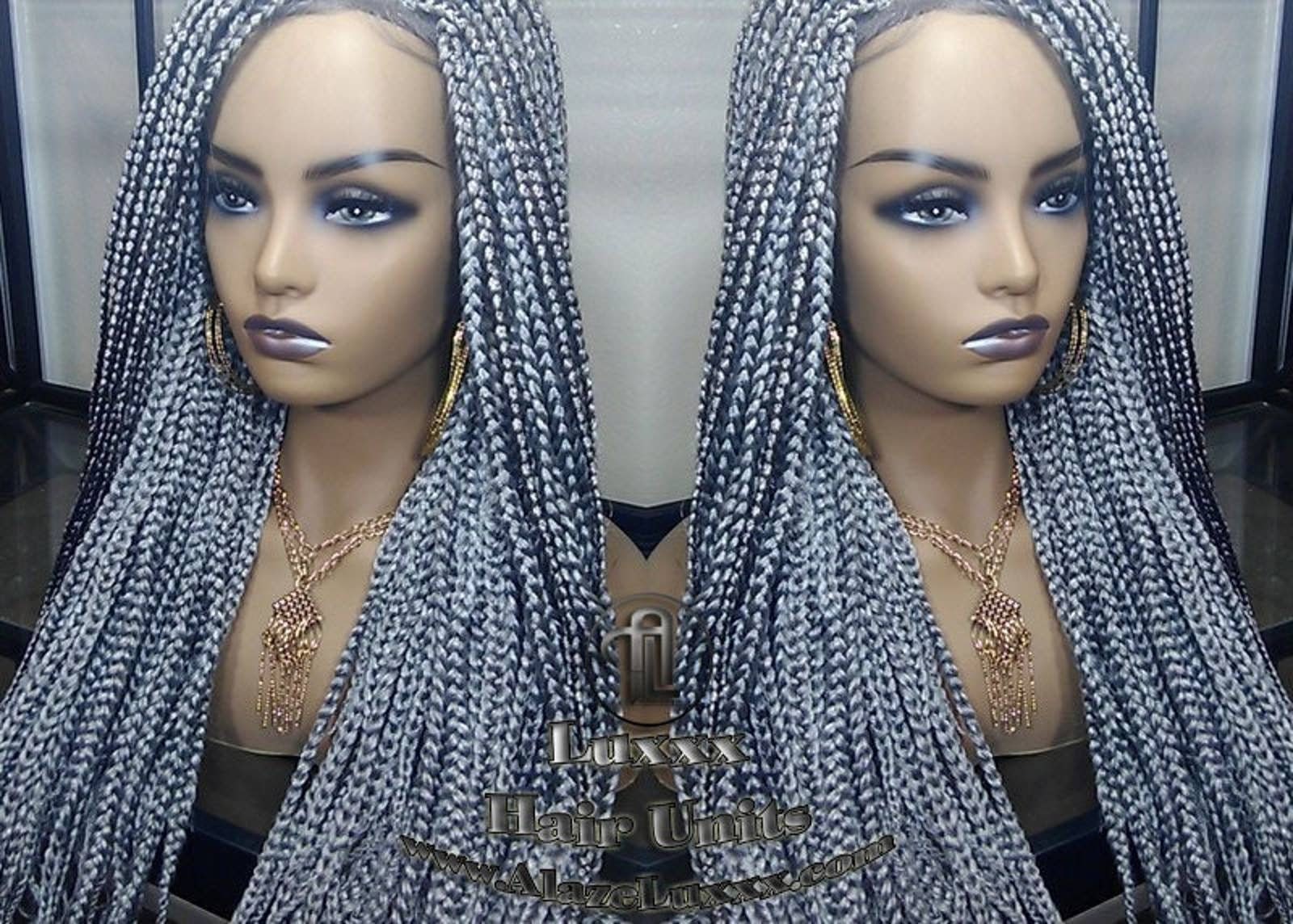 Box Braid 44 51 Perücke Grau Silber Spitze Babyhaar Sturm Lang Mittelger Gerade Kleberlos Lace Pre Stretched Flechtenhaar Box Braid 44 51 Perücke Grau Silber Spitze Babyhaar Sturm Lang Mittelger Gerade Kleberlos Lace Pre Stretched Flechtenhaar von Etsy - LuxxxStyleBoutique