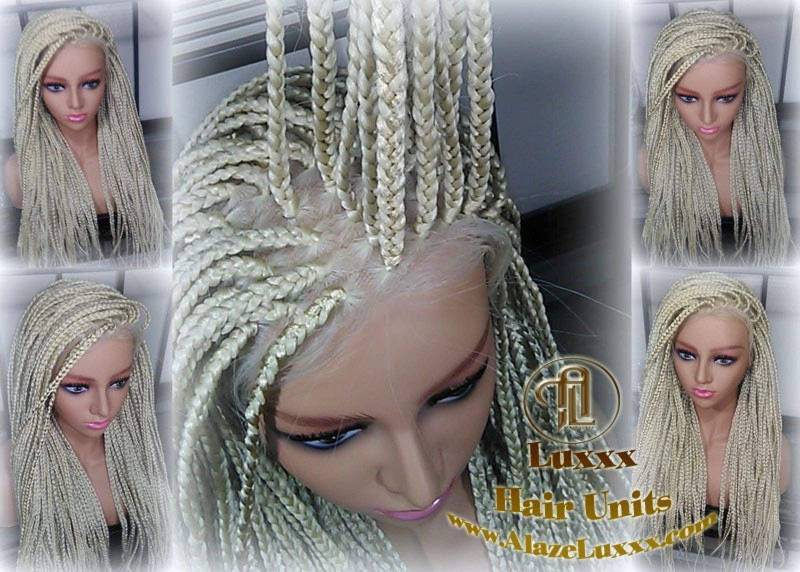 Plaitnum Blonde 613 Box Zopf Perücke Ombre Balayage Weiß Platin Spitze Baby Haareinheit Small Medium Straight Glueless Geflochtene von Etsy - LuxxxStyleBoutique