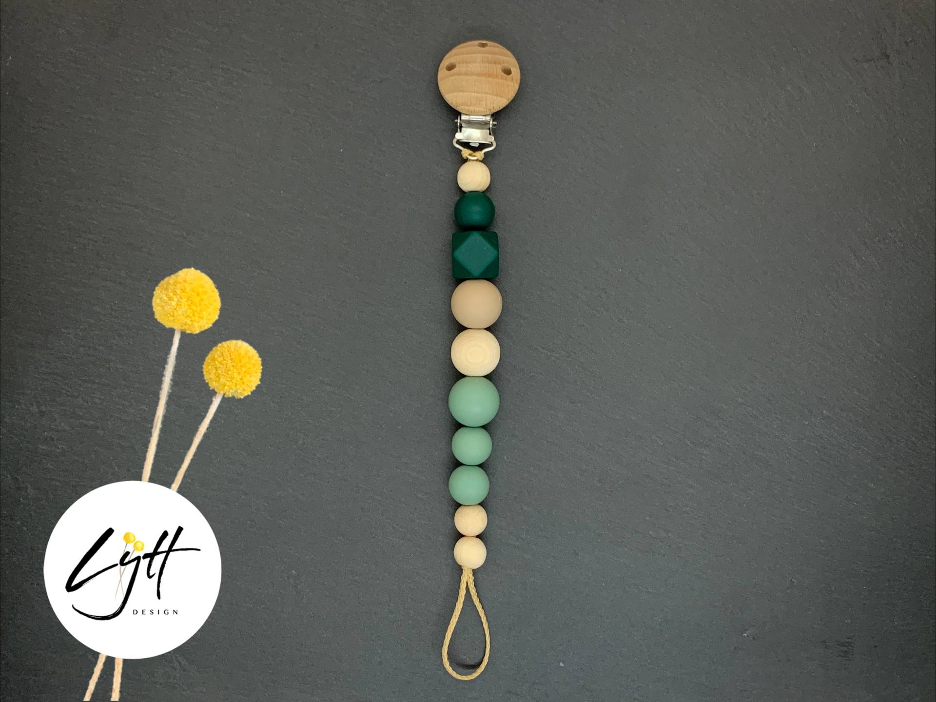 Nuckellkette | Schnullerkette Baby „Sage Green" Nuckellkette | Schnullerkette Baby „Sage Green" von Etsy - LyttDesign