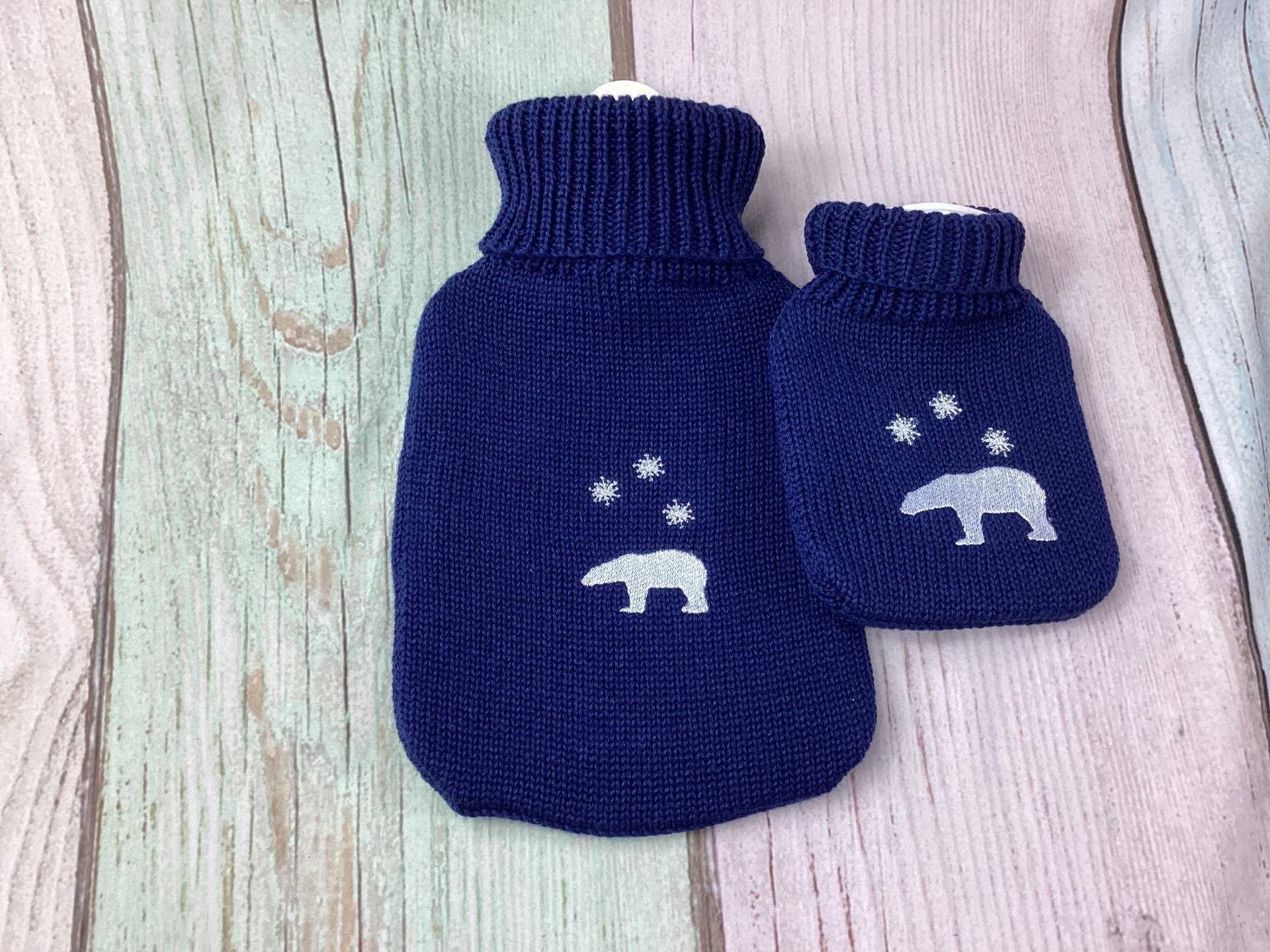Wärmflasche, Kinderwärmflasche, Wärmflaschenbezug, Eisbär Mit Schneeflocken Wärmflasche, Kinderwärmflasche, Wärmflaschenbezug, Eisbär Mit Schneeflocken von Etsy - MANAStrickdesign