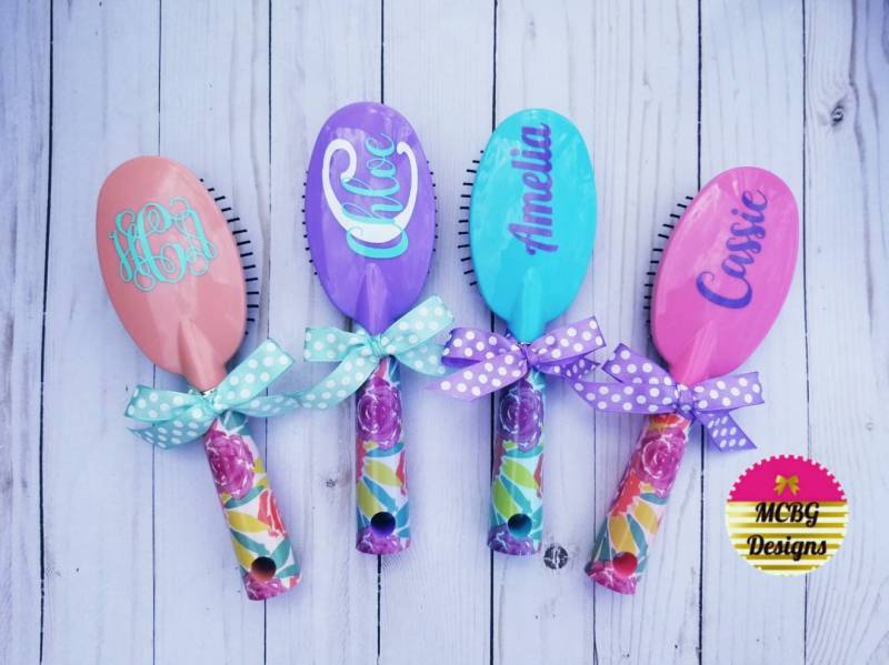 ♥ Personalisierte Haarbürstenostern Korb Geschenkevalentinstag Geschenkecheer Team Geschenketeenager Mädchen Geschenkeostern von Etsy - MCBGDesigns