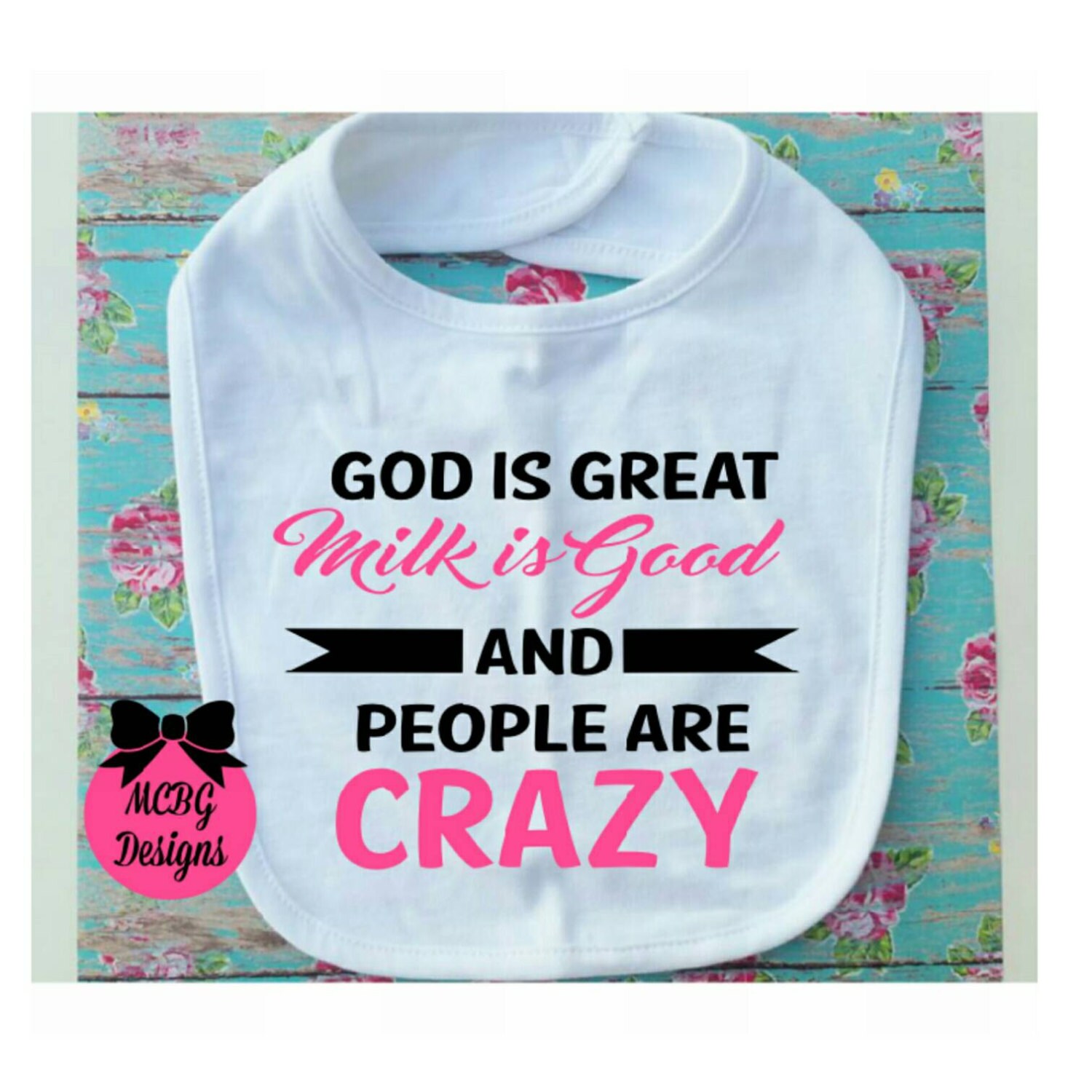 Personalisierte Lätzchen, Gott Ist Großartig, Babylätzchen, Babylätzchen Vom Land, Babyzubehör Babymädchen-Lätzchen, Personalisierte von Etsy - MCBGDesigns